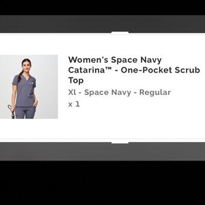 Space navy top & bottom fig scrubs $50 set or discount with bundle